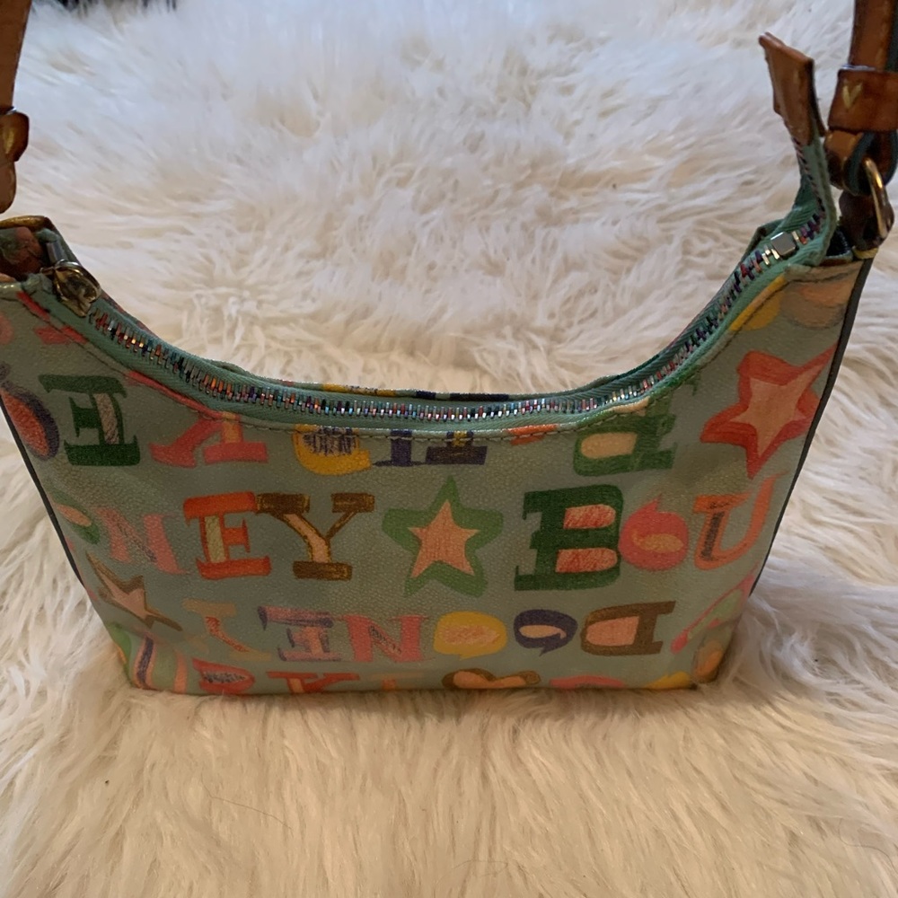 DOONEY & BOURKE Small MONOGRAM Canvas Hobo Purse